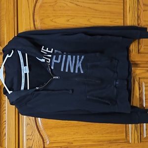 PINK ZIPPER HOODIE